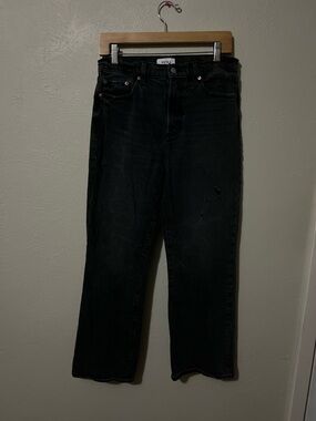 Women’s Pistola Straight-Leg Cropped High Rise Wide Leg Jeans size 28